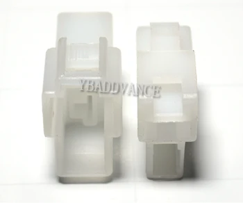 6,3 мм - .250 14-18 AWG 2-полосный разъем Nylon66 белого цвета, нейлоновый корпус с контактами и проволочными уплотнениями