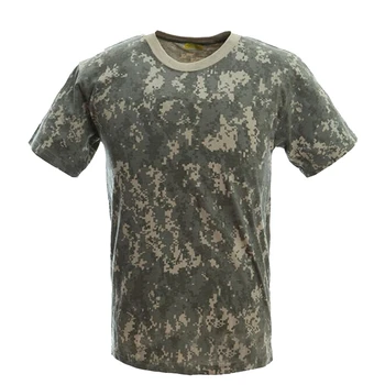 Военная камуфляжная дышащая боевая футболка, мужская летняя хлопковая футболка, армейские камуфляжные лагерные футболки
