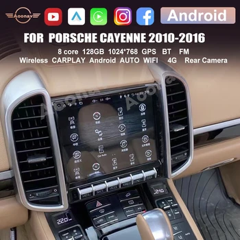 128 ГБ Для Porsche Cayenne 2010-2016 Автомобильное радио Android GPS Навигация Мультимедийный плеер автомобильная стереосистема carplay Авто головное устройство Google