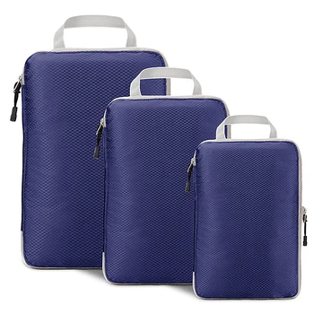 Сжимаемые упаковочные кубики для путешествий, водонепроницаемая сумка для хранения, дорожный складной чемодан, нейлоновый Портативный с органайзером для багажа.