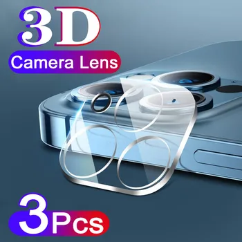 3ШТ 3D объектив камеры Закаленное стекло для iPhone 13 11 12 Pro Защитная пленка для экрана для iPhone 12 13 MINI ifone 13PRO Стекло камеры