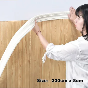 5шт Линия плинтуса 2,3 м * 8 см настенная паста 3D настенная паста самоклеящаяся линия заднего плана телевизора