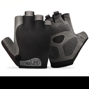 Уличные перчатки для фитнеса на полпальца, мужские и женские дышащие тонкие перчатки для вождения, противоскользящие, износостойкие, спортивные Велосипедные перчатки