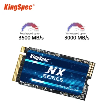 KingSpec SSD M2 128 ГБ 256 ГБ 512 ГБ 1 ТБ NVMe 120 г 240 г Ssd Nmve PCIe Жесткий Диск Твердотельный PCI-e Диск 2242 SSd для Настольного Ноутбука