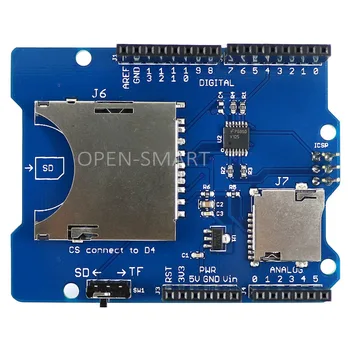 Экран SD-карты Модуль чтения и записи SD-карты Плата расширения Micro SD / TF карты Совместима с Arduino