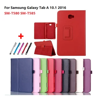 Для Samsung Galaxy Tab A 10,1 Чехол 2016 T580 T585 A6 Планшет из Искусственной Кожи Чехол Для Samsung Tab A6 10,1 SM-T580 SM-T585 10 1 Принципиально