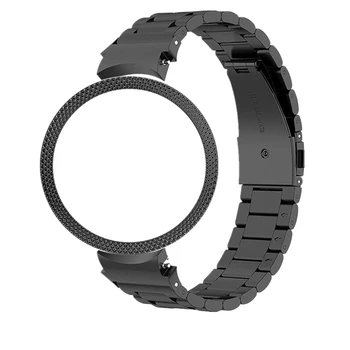 Металлический безель + ремешок для Samsung Galaxy Watch 4 5 40 мм 44 мм Классический 42 мм 46 мм Без зазоров Стальной ремешок с клейким кольцом безель