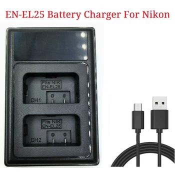 Зарядное устройство EN-EL25 USB Двойное Зарядное Устройство Для Nikon Z 50 Z Fc Z50 Zfc Зарядное Устройство Для камеры EN-EL25 Сменное Зарядное Устройство