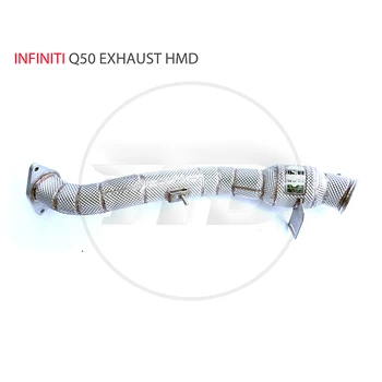 Выпускная труба HMD для Infiniti Q50 2.0T Автомобильные Аксессуары с коллектором каталитического нейтрализатора Впускные коллекторы