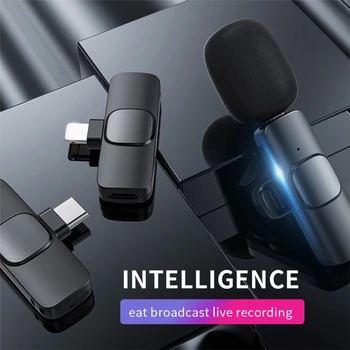 Видеосъемка на открытом воздухе Петличный микрофон Всенаправленный Конденсаторный Микрофон Plug-and-play 360 ° Всенаправленная запись