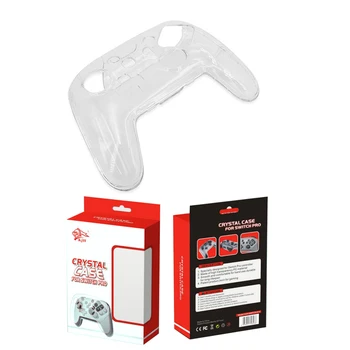 Прозрачный жесткий чехол для геймпада Защитный чехол Shell Skin для контроллера Nintendo Switch Pro NS Crystal Full Protector