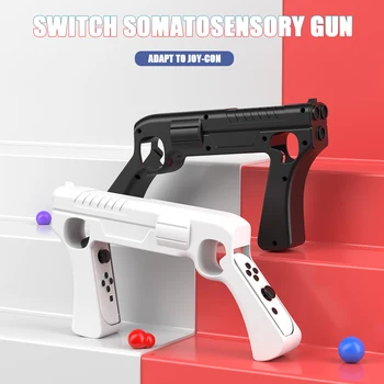 Splatoon3 Рукоятка в Форме Пистолета Sense Controller Grip для Nintendo Switch Ns Oled Подставка Для Игрового Контроллера Joycon Игровые Аксессуары