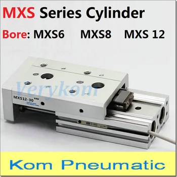Пневматический направляющий пневмоцилиндр MXS6 серии MXS/8/12-10/20/30/40/50/75/100- Поршневой MXS12-30 MXS6-10 MXS8-40 типа SMC A/B/AS/BS
