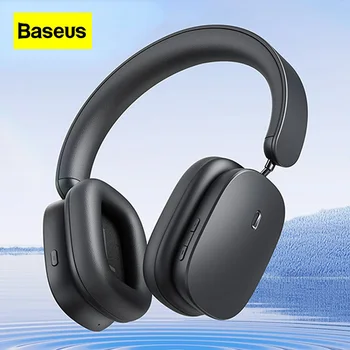 Беспроводные наушники Baseus с шумоподавлением Bluetooth 5.2 для игр для мальчиков и девочек Bluetooth Черные наушники с длительным сроком службы бытовые