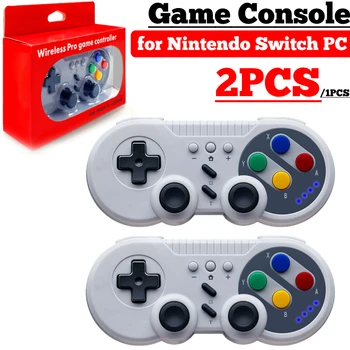 Беспроводной геймпад 2 /1ШТ, контроллер игровой консоли, джойстик с двойной функцией вибрации двигателя Turbo для ПК Nintendo Switch