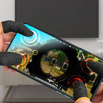 Рукава для видеоигр, игры для мобильных телефонов, защита для большого пальца, нескользящий рукав для большого пальца из углеродного волокна против пота для сенсорного экрана
