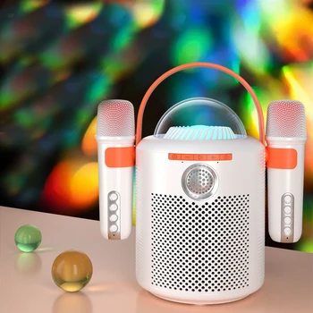 Bluetooth audio Y11 с двойным микрофоном высокой громкости для кадриль на открытом воздухе красочное освещение домашний караоке-динамик ручной микрофон