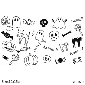 AZSG Иллюстрация к Хэллоуину, Прозрачные штампы / печати для скрапбукинга / изготовления открыток /альбомов, Декоративные силиконовые штампы