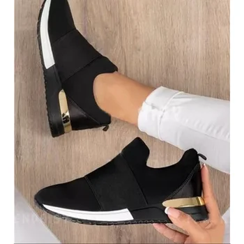 2023 Женские дышащие кроссовки, модная повседневная обувь на плоской подошве без застежки, женская легкая обувь для прогулок, Zapatillas