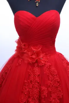 Магазин ANGELSBRIDEP 2: Бальное платье в пол из тюля в виде сердечка, пышное платье с очаровательными аппликациями, без рукавов, сшитое на заказ