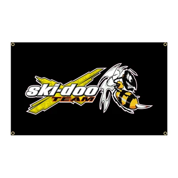 90x150 см Флаг команды SkiDoo Баннер для снегохода с принтом из полиэстера в гараже или на улице для украшения