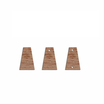 6шт Незаконченный пустой деревянный геометрический прямоугольник Соединитель для сережек-гвоздиков Кулон для женщин Изготовление женских ювелирных изделий своими руками