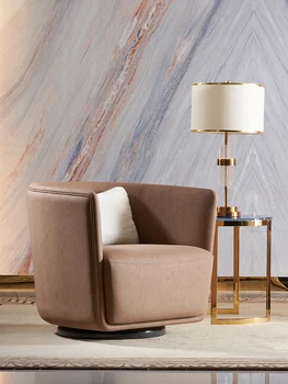 Итальянский легкий роскошный диван-кресло модель виллы дизайнерский стул для отдыха журнальный стул для приема гостей