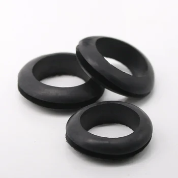 200ШТ Внутренний диаметр 3/4/5/6 мм черное двустороннее защитное кольцо из пвх резиновое проволочное кольцо катушка отключения от перегрузки по току Двусторонняя катушка