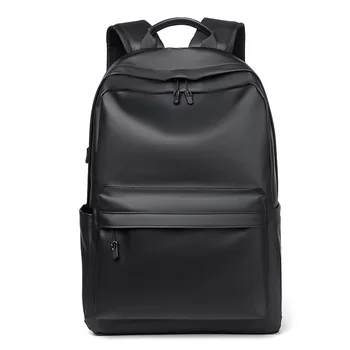 Новые модные Мужские рюкзаки, мужской кожаный Корейский студенческий рюкзак для большого мальчика, деловая повседневная школьная сумка для ноутбука с диагональю 15,6 дюйма, сумка для компьютера