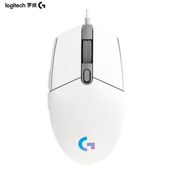 Игровая мышь Logitech G102 RGB с разрешением 8000 точек на дюйм, проводная оптическая геймерская мышь, поддержка программного обеспечения Logitech G HUB, мыши для портативных ПК