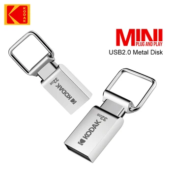 Kodak USB Flash Drive 2.0 Высокоскоростная 32 ГБ 64 ГБ Памяти USB 2.0 Флэш-Накопитель Для Хранения Металла U Stick Pen Drive Подарок
