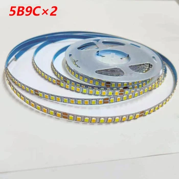 (2 точки сварки) 5 метров 2835-6 мм/7 мм 180D двухцветная светодиодная лента для ремонта люстр, светодиодная лента 5B9CX2colors