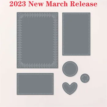Квадратные и круглые Штампы для резки металла, выпущенные в марте 2023 г., для оформления альбомов своими руками/фотоальбомов, бумажных карточек с тиснением.