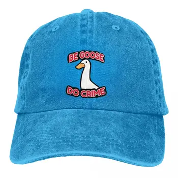 Однотонные папины шляпы, женская шляпа Kawaii, бейсболки с солнцезащитным козырьком, бейсболки без названия Goose Game, кепка с козырьком.