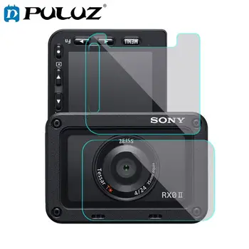 PULUZ Передняя Линза и Задний ЖК-Дисплей Гибкая Защита От отпечатков пальцев AF HD Пленка для Sony RX0 II Камера Протектор Экрана Аксессуары