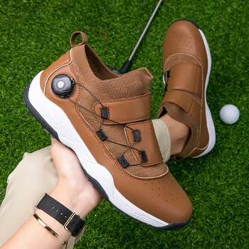 Женская обувь для гольфа, мужские нескользящие кроссовки для гольфа, Дышащая спортивная обувь для тренировок в гольфе, обувь для гольфистов без шипов