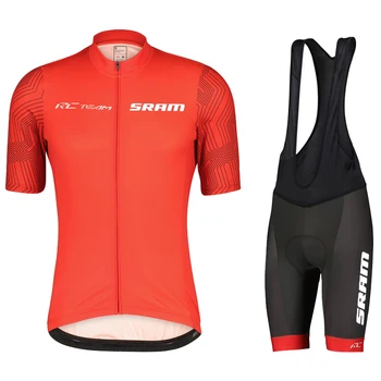 Комплект для велоспорта, мужской комплект из джерси для велоспорта с коротким рукавом, Дышащая велосипедная одежда ODLO SRAM, Летняя велосипедная одежда MTB, Уличная велосипедная одежда