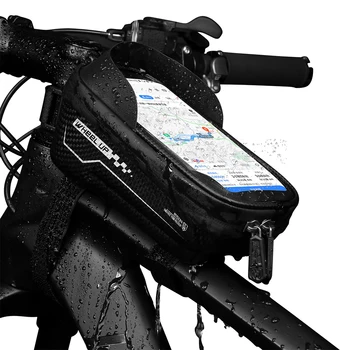 Велосипедная сумка для велосипеда с сенсорным экраном, водонепроницаемая верхняя трубка, чехол для телефона