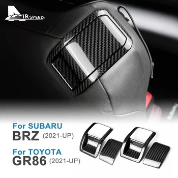 Для Subaru BRZ Toyota GR86 2021 2022 2023 RHD LHD Настоящее Жесткое Карбоновое Автокресло Задняя Ручка Рамка Наклейка Внутренняя Отделка