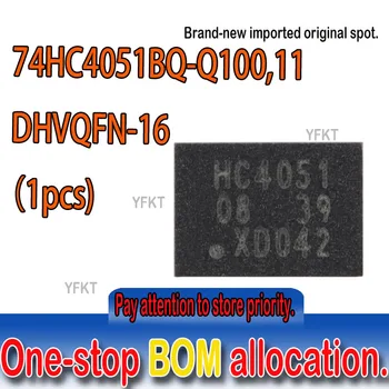 Совершенно новый оригинальный spot74HC4051BQ- Q100, 11 каналов аналогового мультиплексора DHVQFN 8-16, 8-канальный аналоговый мультиплексор