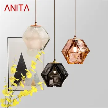 Креативный подвесной светильник ANITA Nordic, современный светодиодный светильник в форме шара, Декоративный светильник для домашней Гостиной