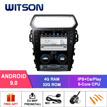 Автомобильный DVD с вертикальным экраном WITSON Android с GPS для FORD EXPLORER 2017-2019-автомобильный аудиоплеер SYNC3 с автомобильным GPS