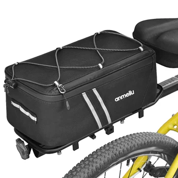 Сумка для багажника велосипеда 7Л Большая емкость Задняя сумка для велосипеда Водонепроницаемая сумка для велосипедной стойки с водонепроницаемым дождевиком Аксессуары для велосипедов