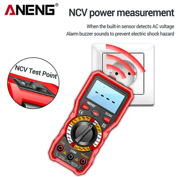 ANENG SZ302 Профессиональный Цифровой мультиметр AC/DC Votage Tester Детектор NCV Тестер сопротивления Ом Амперметр Измеритель емкости