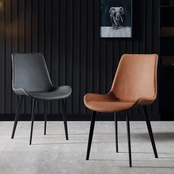 Эргономичные черные обеденные стулья для гостиной Современный ресторан Дизайнерский офисный шезлонг Nordic Sillas Мебель для дома