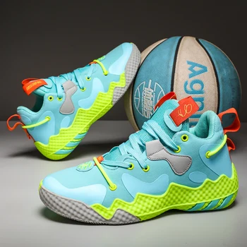 Женская баскетбольная обувь, мужские модные спортивные баскетбольные ботинки, дышащие нескользящие повседневные спортивные кроссовки для пары
