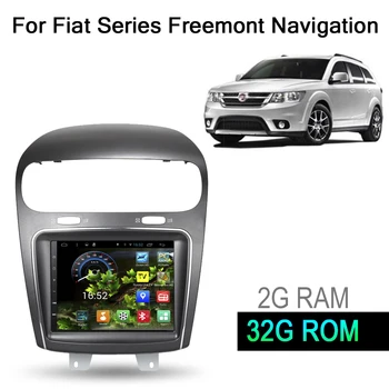 8,4 дюймов 32G ROM Android 7,1 Автомобильная GPS Навигационная Система Медиа Стерео Авто Радио Плеер Видео Аудио Для Dodge Для Fiat Freemont