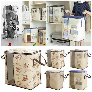 Hot Sale Bolsa De Almacenamiento Storage Bags De Ropa Gruesa Con Asa Reforzada Y Bolsa De Almacenamiento Housewear & Furnishings