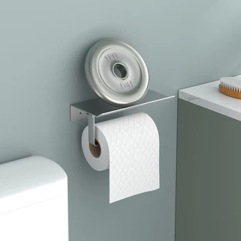 Настенный держатель для туалетной бумаги 2 в 1, Многофункциональная подставка для салфеток для ванной / туалета /кухни