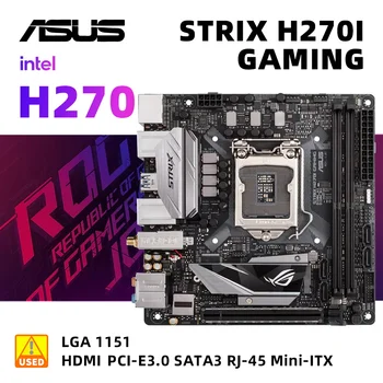 Комплект материнской платы ASUS ROG STRIX H270I GAMING + i3 6100 LGA 1151 Intel H270 DDR4 32 ГБ M.2 USB3.1 PCI-E 3.0 Mini-ITX 7/6-го поколения